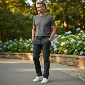 PUBLIC REC Workday 2.0 Technical Pants Mens Size 42x32 Black Office Business